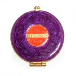 Jay Strongwater COMPACTS Angela Floral Round Compact