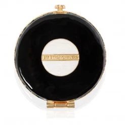 Jay Strongwater Monroe Lip Compact Black & Red COMPACTS