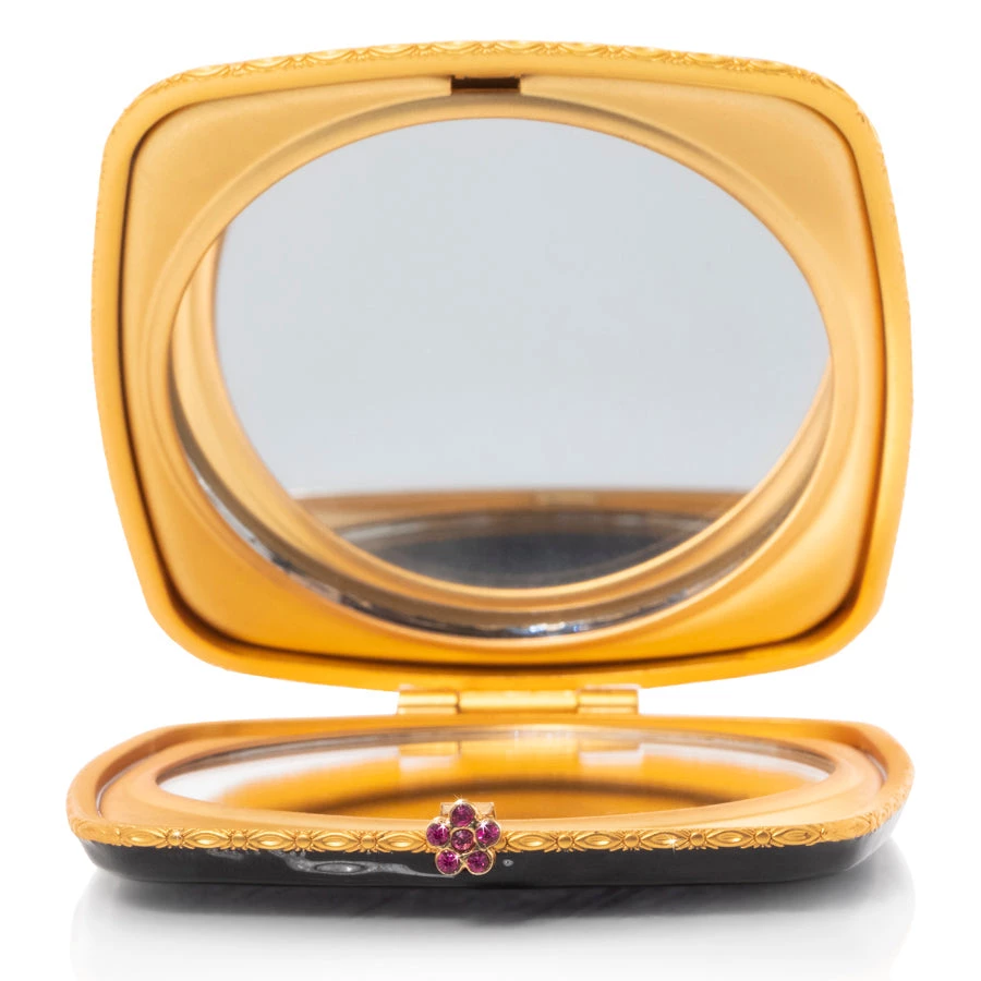 Jay Strongwater Lilah Skull Compact 3 Jay Strongwater Lilah Skull Compact