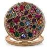 Jay Strongwater Helena Round Jeweled Compact