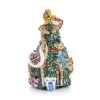 Jay Strongwater HOLIDAY Giraffe Family Decorating Tree Glass Ornament