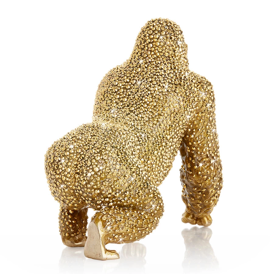 Jay Strongwater Kong Pavé Gorilla Figurine FIGURINES - ANIMAL 3 Jay Strongwater Kong Pavé Gorilla Figurine FIGURINES - ANIMAL