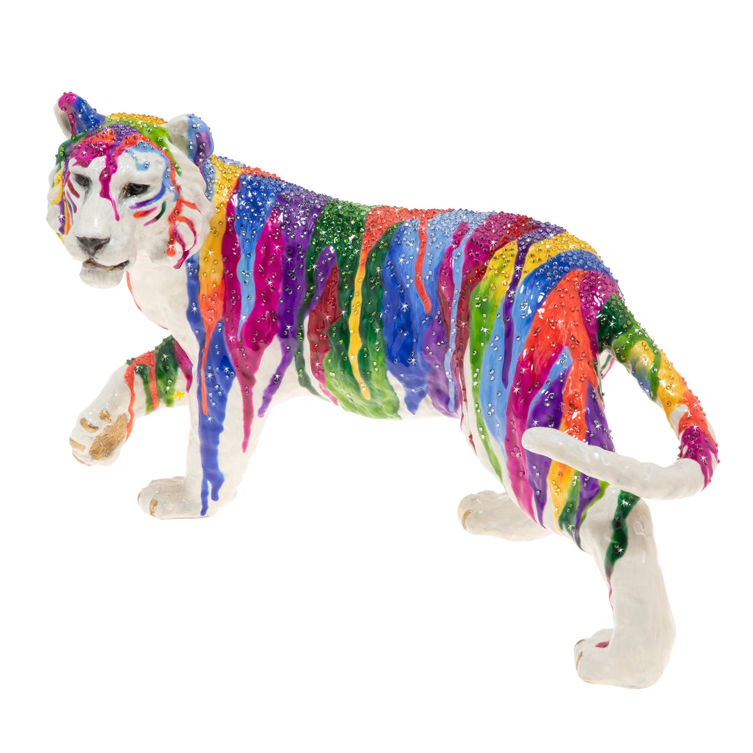 Jay Strongwater Julius Grand Tiger Figurine FIGURINES - ANIMAL 2 Jay Strongwater Julius Grand Tiger Figurine FIGURINES - ANIMAL