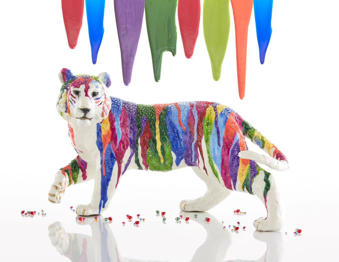 Jay Strongwater Julius Grand Tiger Figurine FIGURINES - ANIMAL 5 Jay Strongwater Julius Grand Tiger Figurine FIGURINES - ANIMAL