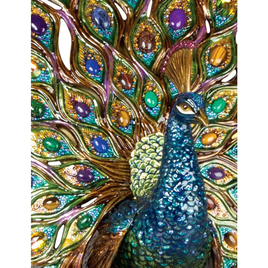 Jay Strongwater Stanton Fan Tail Peacock Figurine 4 Jay Strongwater Stanton Fan Tail Peacock Figurine