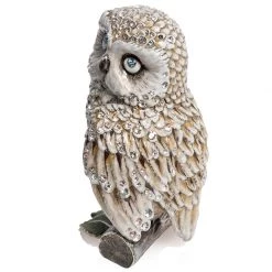 Jay Strongwater Hildy Owl 5" Figurine FIGURINES - ANIMAL