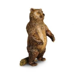 Jay Strongwater Woodrow Bear Figurine FIGURINES - ANIMAL
