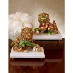 Jay Strongwater FIGURINES - ANIMAL Shi Foo Dog Figurine