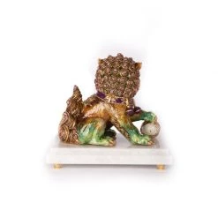 Jay Strongwater FIGURINES - ANIMAL Shi Foo Dog Figurine
