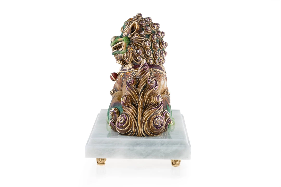 Jay Strongwater Yin Foo Dog Figurine 4 Jay Strongwater Yin Foo Dog Figurine