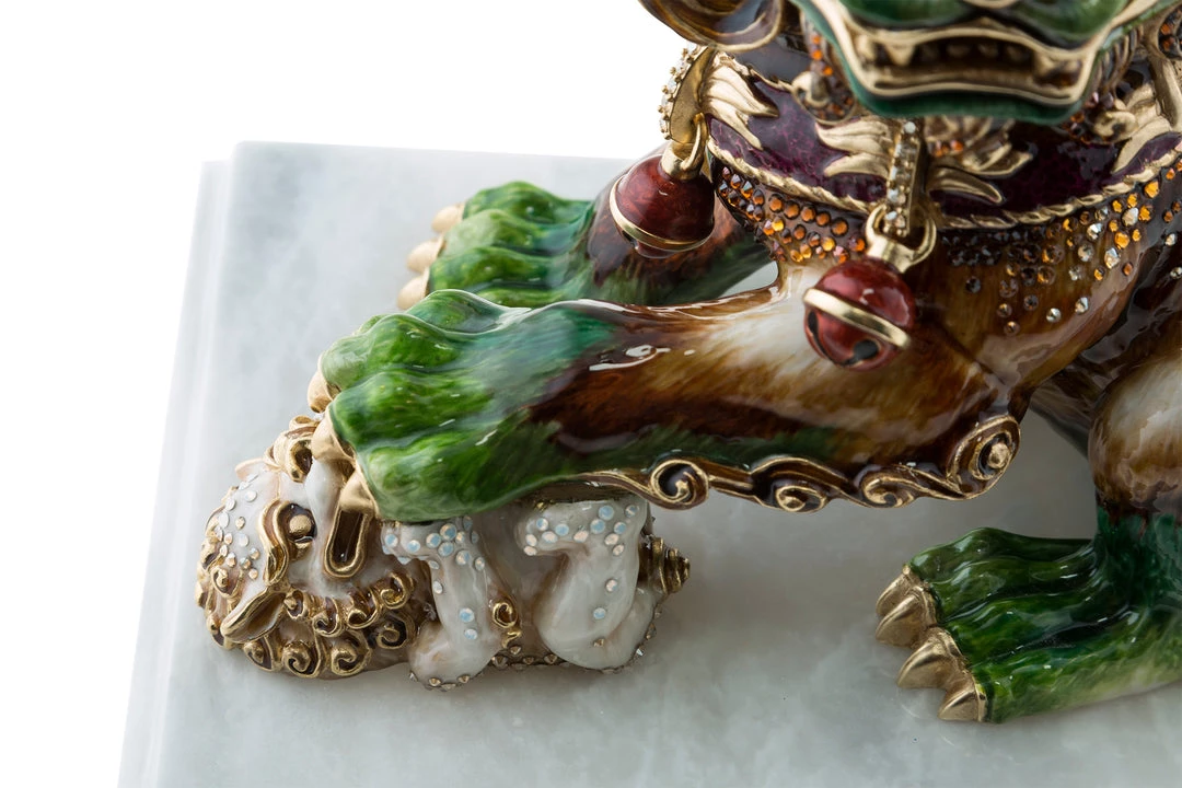 Jay Strongwater Yin Foo Dog Figurine 8 Jay Strongwater Yin Foo Dog Figurine