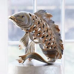 Jay Strongwater FIGURINES - ANIMAL Asagi Koi Fish Figurine