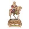 Jay Strongwater Santa Claus Equestrian Musical Figurine HOLIDAY