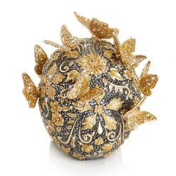 Jay Strongwater FIGURINES - ANIMAL Frida Pavé Skull With Butterflies Figurine 6 Jay Strongwater FIGURINES - ANIMAL Frida Pavé Skull With Butterflies Figurine