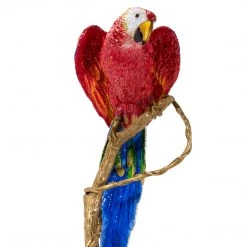 Jay Strongwater Skylar Macaw Figurine FIGURINES - ANIMAL