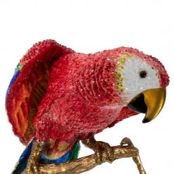 Jay Strongwater Skylar Macaw Figurine FIGURINES - ANIMAL