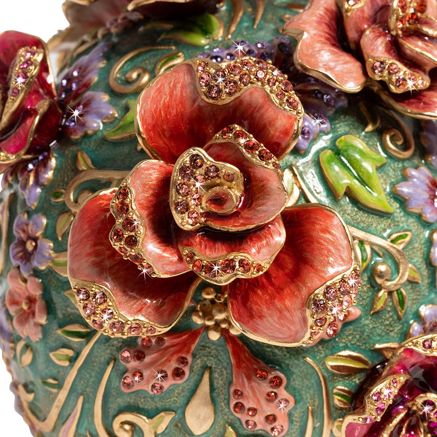 Jay Strongwater FIGURINES - ANIMAL Catrina Skull With Roses 11 Jay Strongwater FIGURINES - ANIMAL Catrina Skull With Roses