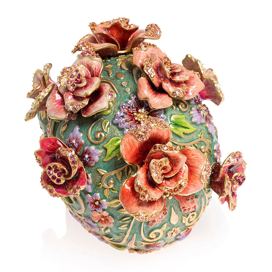 Jay Strongwater FIGURINES - ANIMAL Catrina Skull With Roses 9 Jay Strongwater FIGURINES - ANIMAL Catrina Skull With Roses