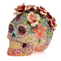 Jay Strongwater FIGURINES - ANIMAL Catrina Skull With Roses 19 Jay Strongwater FIGURINES - ANIMAL Catrina Skull With Roses