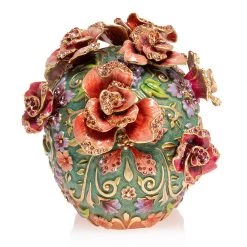 Jay Strongwater FIGURINES - ANIMAL Catrina Skull With Roses 17 Jay Strongwater FIGURINES - ANIMAL Catrina Skull With Roses