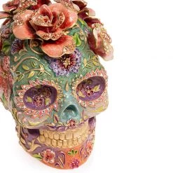 Jay Strongwater FIGURINES - ANIMAL Catrina Skull With Roses 20 Jay Strongwater FIGURINES - ANIMAL Catrina Skull With Roses