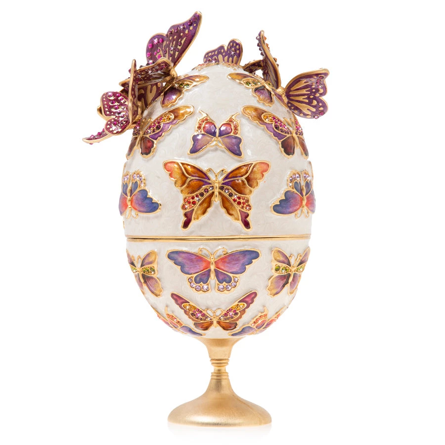 Jay Strongwater FIGURINES - ANIMAL Sunset Butterfly Egg Objet 4 Jay Strongwater FIGURINES - ANIMAL Sunset Butterfly Egg Objet
