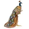 Jay Strongwater Peabody Grand Peacock On Branch FIGURINES - ANIMAL
