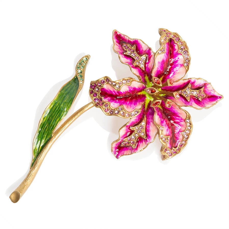 Jay Strongwater FIGURINES - ANIMAL Stargazer Lily Objet 1 Jay Strongwater FIGURINES - ANIMAL Stargazer Lily Objet