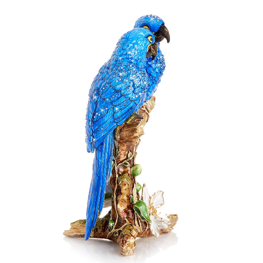 Jay Strongwater Julie & Blaze Macaws On Branch Figurine 4 Jay Strongwater Julie & Blaze Macaws On Branch Figurine