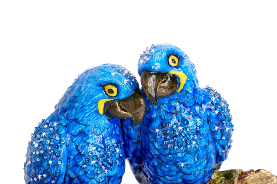 Jay Strongwater Julie & Blaze Macaws On Branch Figurine 6 Jay Strongwater Julie & Blaze Macaws On Branch Figurine