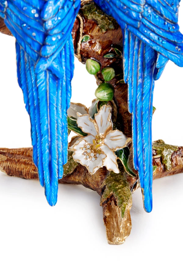 Jay Strongwater Julie & Blaze Macaws On Branch Figurine 8 Jay Strongwater Julie & Blaze Macaws On Branch Figurine