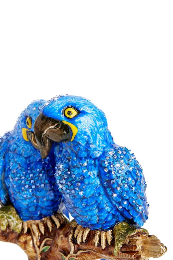 Jay Strongwater Julie & Blaze Macaws On Branch Figurine 7 Jay Strongwater Julie & Blaze Macaws On Branch Figurine