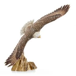Jay Strongwater Franklin Soaring Eagle Figurine - 25th Anniversary FIGURINES - ANIMAL