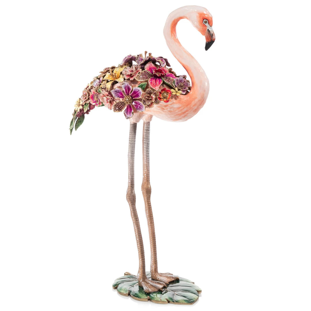 Jay Strongwater FIGURINES - ANIMAL Amira Floral Flamingo 1 Jay Strongwater FIGURINES - ANIMAL Amira Floral Flamingo