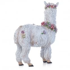 Jay Strongwater Ellison Flowery Llama FIGURINES - ANIMAL
