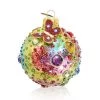 Jay Strongwater Jeweled 3" Glass Ornament