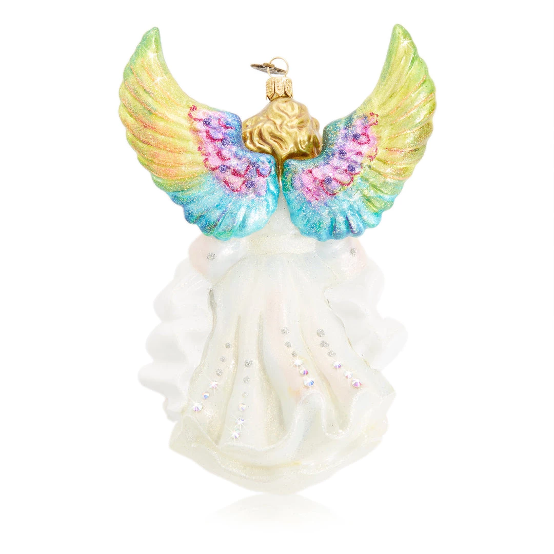 Jay Strongwater Love Angel Glass Ornament 2 Jay Strongwater Love Angel Glass Ornament