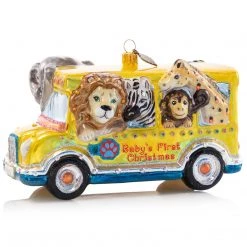 Jay Strongwater HOLIDAY 2021 Baby's 1st Glass Ornament