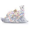 Jay Strongwater HOLIDAY Rainbow Cheetah Glass Ornament
