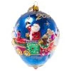 Jay Strongwater 2021 Dated Santa Glass Ornament