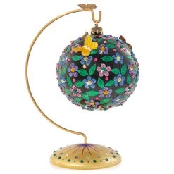 Jay Strongwater HOLIDAY Violet Night Ornament With Stand