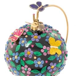 Jay Strongwater HOLIDAY Violet Night Ornament With Stand