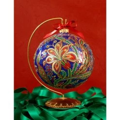 Jay Strongwater HOLIDAY 2017 Opulent Glass Ornament