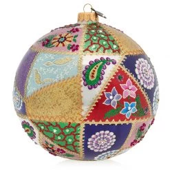 Jay Strongwater 2019 Opulent Glass Ornament