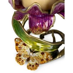 Jay Strongwater CANDLES & CLOCKS Aimee Floral 7