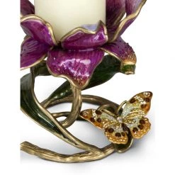 Jay Strongwater CANDLES & CLOCKS Aimee Floral 7