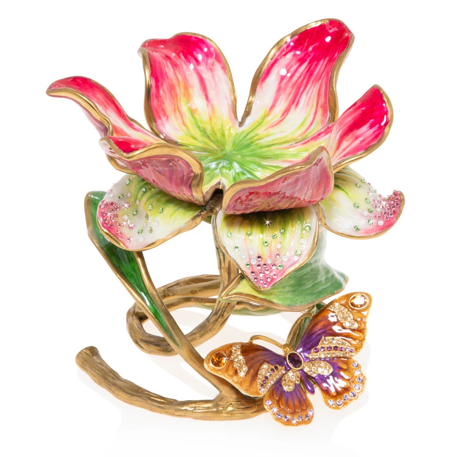 Jay Strongwater Aimee Floral 7" Pillar Candle Holder CANDLES & CLOCKS 2 Jay Strongwater Aimee Floral 7" Pillar Candle Holder CANDLES & CLOCKS