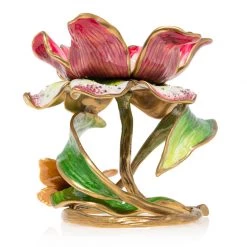 Jay Strongwater Aimee Floral 7" Pillar Candle Holder CANDLES & CLOCKS 8 Jay Strongwater Aimee Floral 7