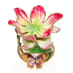 Jay Strongwater Aimee Floral 7" Pillar Candle Holder CANDLES & CLOCKS 9 Jay Strongwater Aimee Floral 7