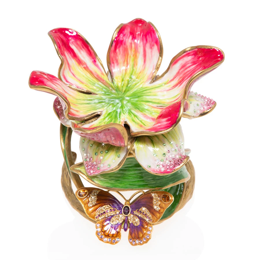 Jay Strongwater Aimee Floral 7" Pillar Candle Holder CANDLES & CLOCKS 5 Jay Strongwater Aimee Floral 7" Pillar Candle Holder CANDLES & CLOCKS